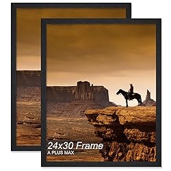 A PLUS MAX 24x30 Frame Set of 2, Black Engineered