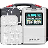 2025 TENS EMS Unit Muscle Stimulator for Back Pain Relief, Upgraded Color LCD TENS Machine for Chronic Pain, Muscle Relaxation, Home Use. with 8 Customizable Pulse Modes, 8 TENS Pads, 40 Intensitys