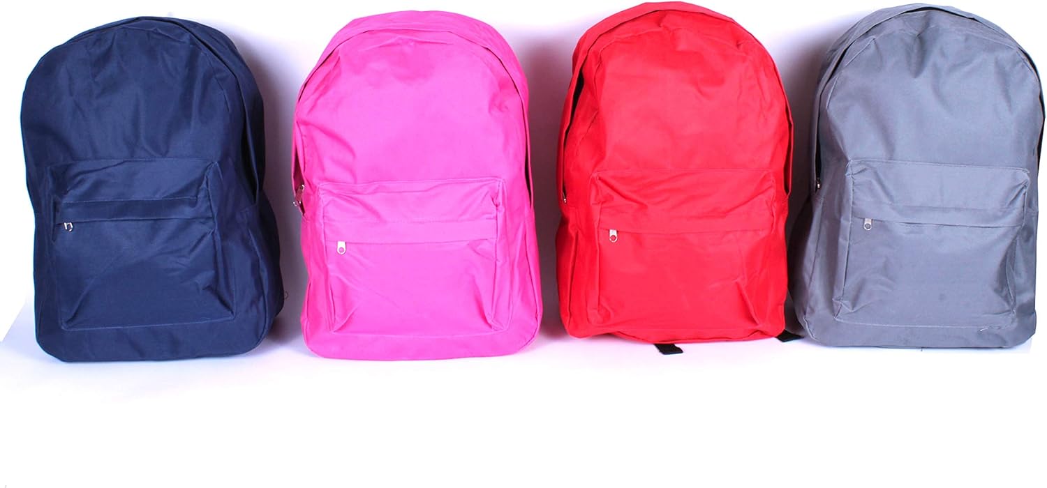 navy blue pink backpack