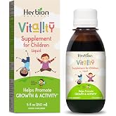 HERBION Naturals Vitality Supplement for Children, Promotes Growth and Appetite, Relieves Fatigue, Improves Mental &amp; Physical Performance, for Kids 1 Year &amp; Above, 5 Fl Oz (Pack of 1)
