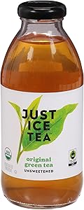Just Ice Tea, Tea Green Original Organic, 16 Fl Oz