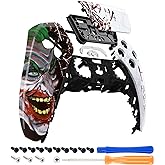 eXtremeRate Clown Hahaha Touchpad Front Top Shell Compatible with ps5 Controller BDM-010 020 030 040 050, DIY Replacement Shell Custom Touch Pad Cover Compatible with ps5 Controller