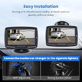 AUTO-VOX CS2 Wireless Reversing Camera Kit 4.3" Monitor Super Night Vision Vans view 3