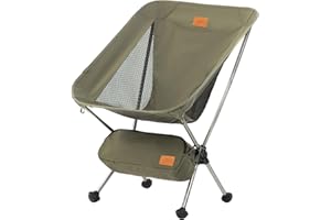 Naturehike YL08 Ultralight Camping Chair, 2.38 LBS Portable Backpacking Chair with Anti-Sinking Feet, Lightweight Compact Folding Hiking Camp Chair