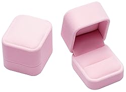 Giftop Velvet Single Ring Box Case Holder for