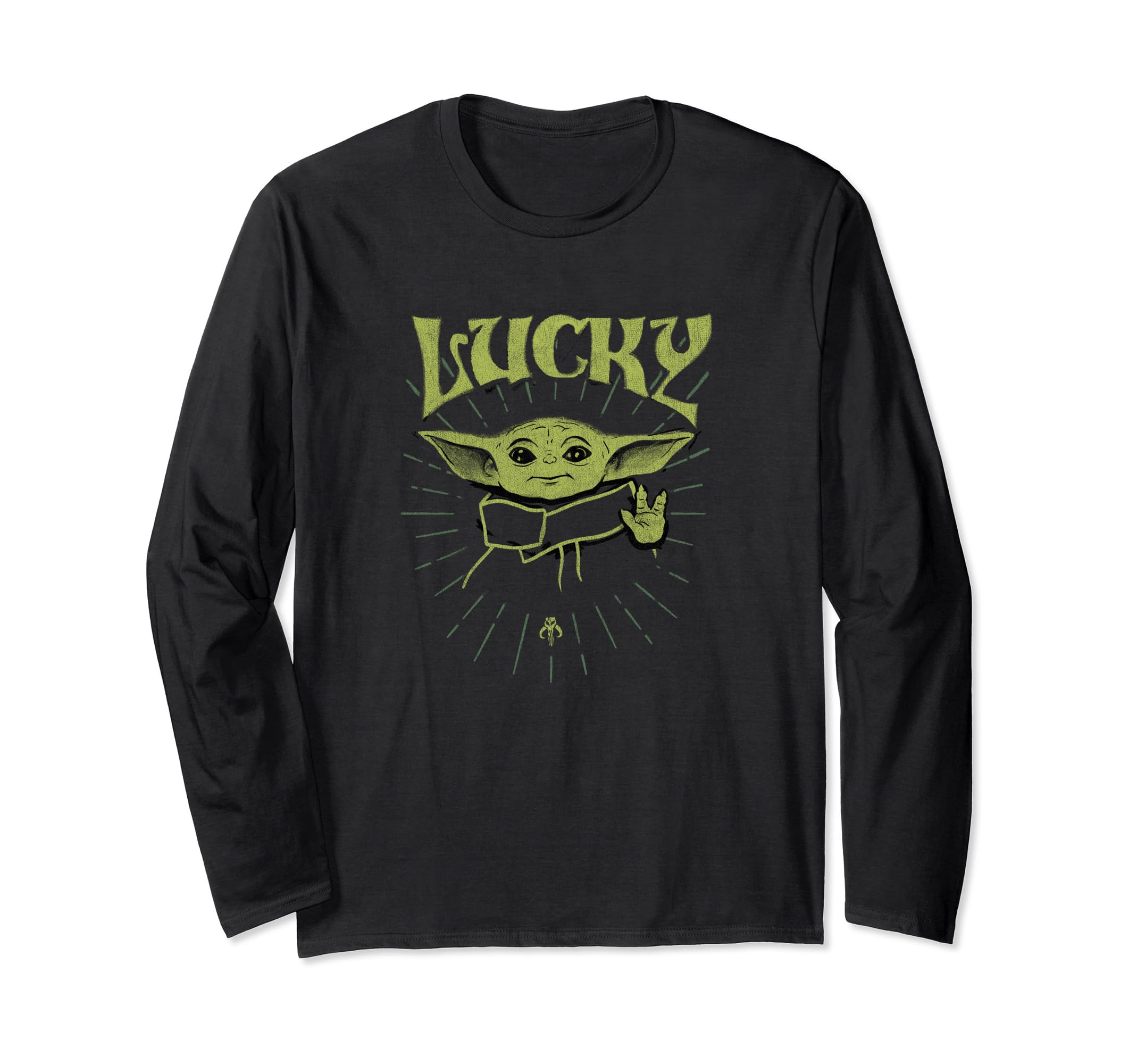 Star Wars: The Mandalorian St. Patrick's Day Grogu Lucky Long Sleeve T-Shirt