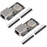 DWEII 2 Pack WT32-ETH01 ESP32 Module Ethernet WiFi Bluetooth Development Board WT32-ETH01 Embedded Serial Port to Ethernet Converter Serial to WiFi&amp;Bluetooth MCU Module