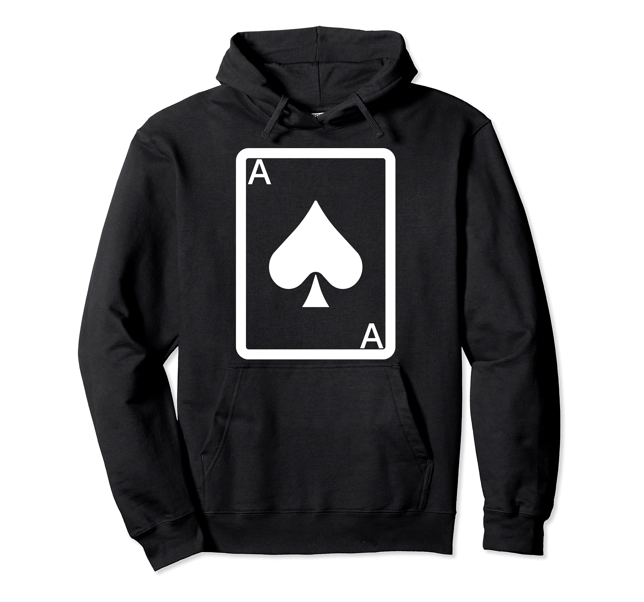 Funny Ace Spade Card Design Card Gambling Poker Player Pullover Hoodie