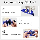 Joytale Step in Dog Harness Navy Blue Small Breeds Breathable Reflective view 3