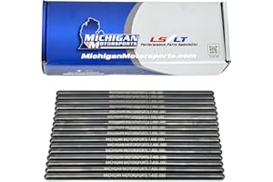 Michigan Motorsports 7.400" Chromoly LS Pushrods | Stock Length 5/16" Diameter | Fits 4.8L 5.3L 5.7L 6.0L 6.2L LS1 LS2 LS3 LS6 L76 L92 L99 LQ4 LQ9 L33 LSA
