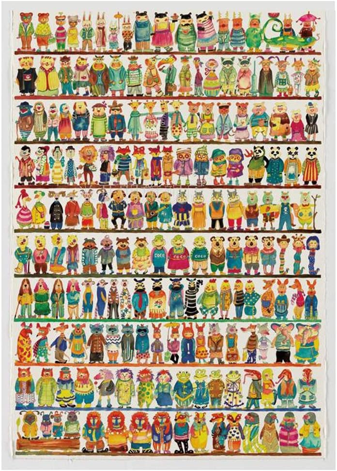 Qbylyf 500/1000/1500/2000/4000 Piece Puzzle Set -Lady And Gentleman Puzzle -Wooden 1000 Pieces -HD Printing -With Special Glue For Jigsaw -children's Educational Toys Gift ( Size : 1500 Piece )