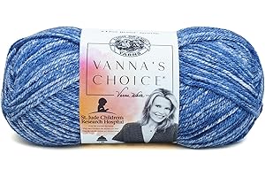 Lion Brand Yarn 860-300E Vanna's Choice Yarn, Denim Mist