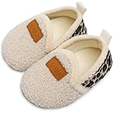L-RUN Toddler Boys Girls House Slippers Indoor Home Shoes Warm Slipper Socks for Kids Baby Soft Winter Warm Walking Shoes