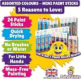 Little Brian Mini Paint Sticks 24 Pack Assorted Colours Mess Free Twist & Paint view 3