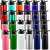 Foaincore 24 Pack Bulk Water Bottles 17 oz Aluminum Reusable Sports Bottles, Employee Appreciation Gifts for Team, Coworker, Staff, Office, Christian Charity Donation Supplies