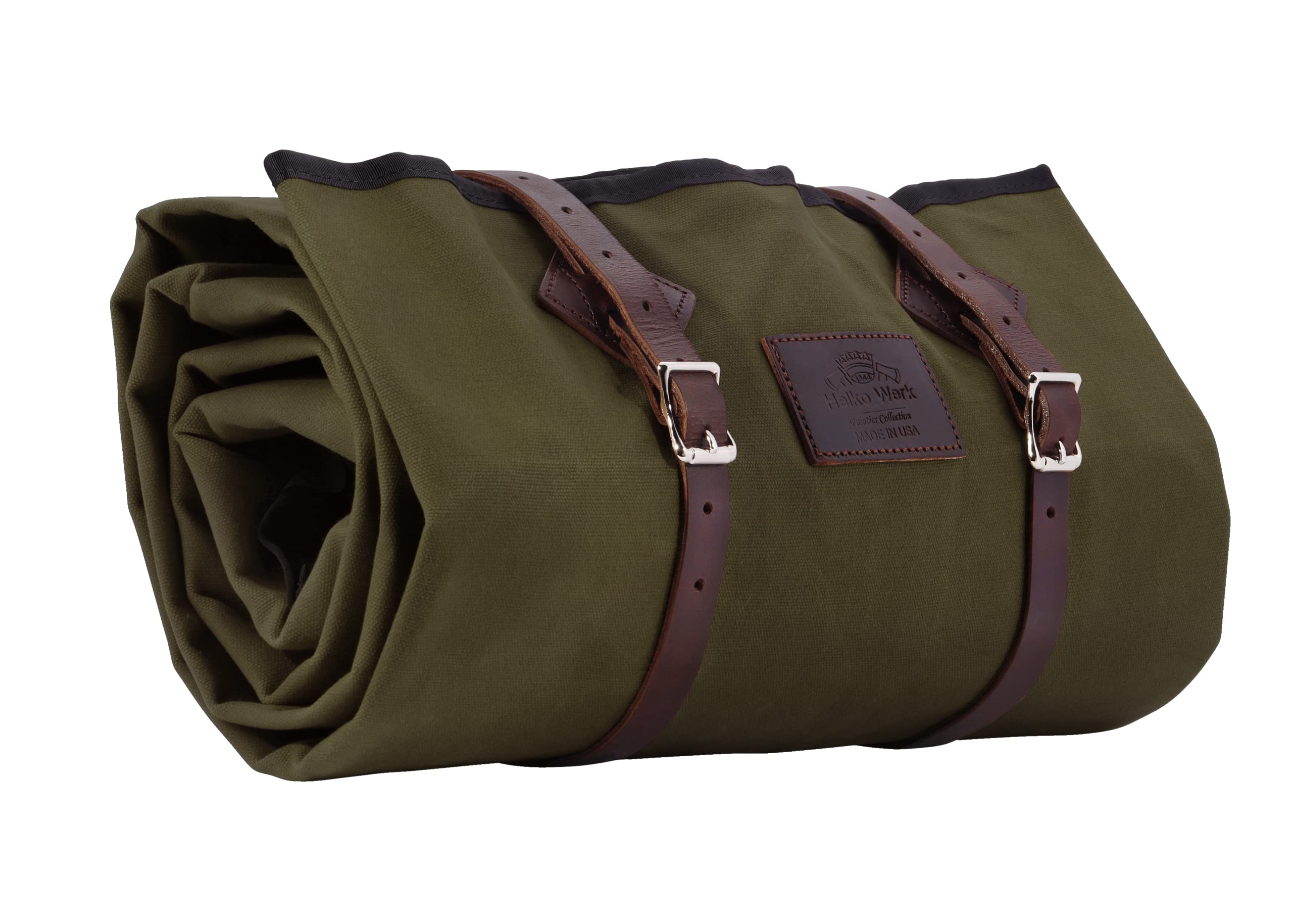 1844 Helko Werk Handmade Waxed Canvas Cowboy Bedroll - Camp Bed