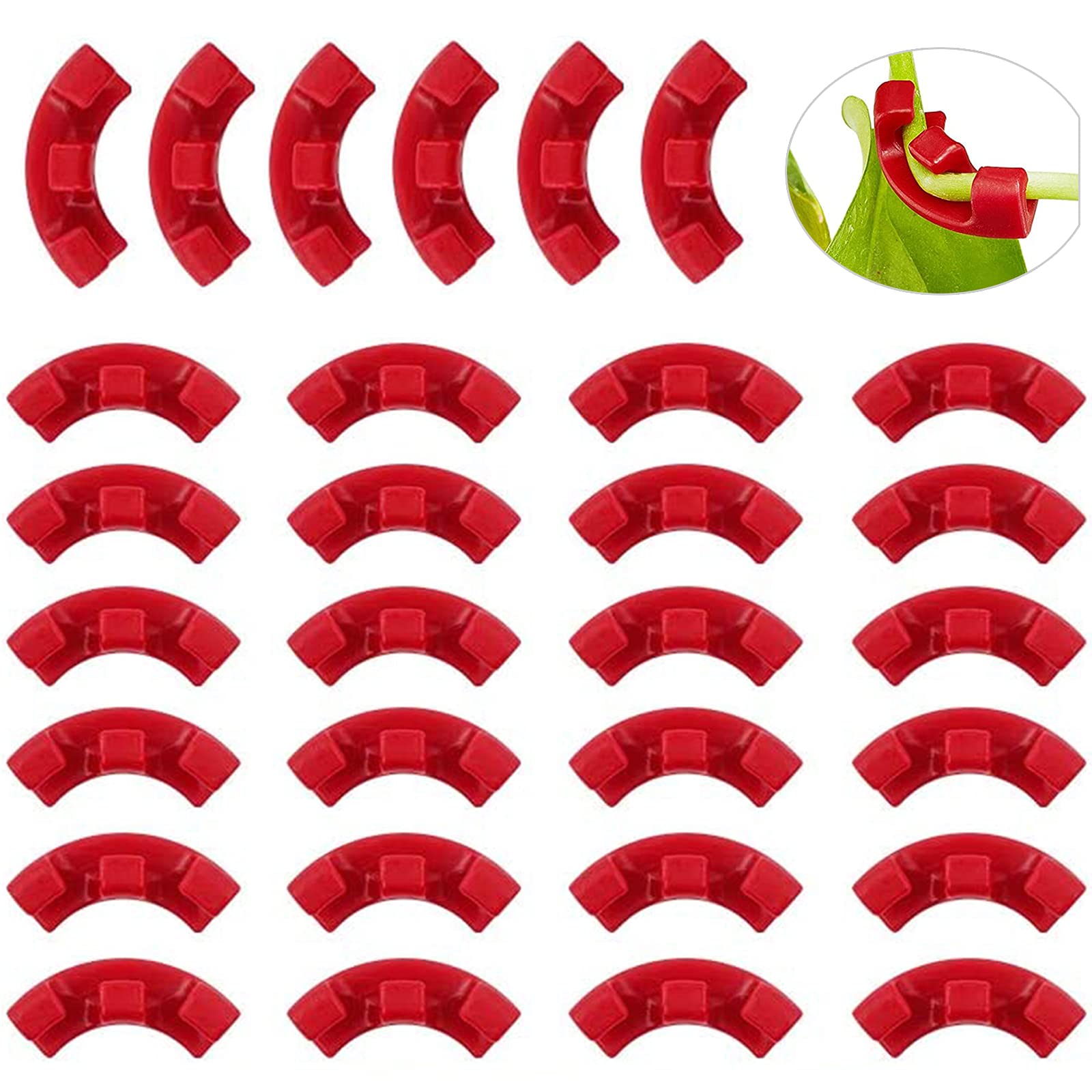 90 Degree Plant Trainer ​for Low Stress Training Plant Bender Clips Garden Plant Clips Plant Training Planter Fixing Clip for Supporting Flower Vine Tomato Garden Control Growth of Plants 30 Pieces