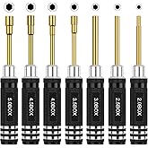 RC Tools Kit 7PCS Hex Nut Screwdriver Set with 5.0/4.5/4.0/3.5/3.0/2.5/2.0 Box Hobby Tools Hexagon Nut Wrench Repair Tools Compatible with SCX24 Traxxas Redcat RC Cars Trucks