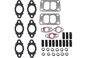 HABIIID 1045986 Exhaust Manifold Gaskets, Stud & Nut kit for Dodge Cummins 5.9,6.7 24v 98.5-19