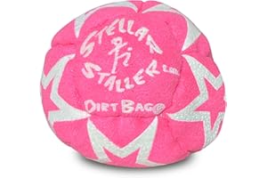 DIRTBAG Stellar Staller Glow in The Dark 12-Panel Footbag, Hand-Stitched, Synthetic Suede.