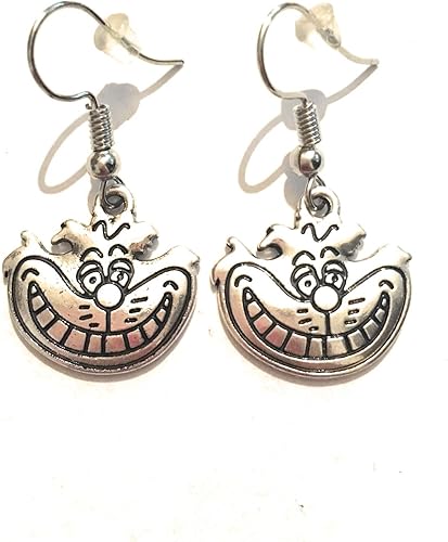 Giulyscreations Boucles Doreilles En Métal Sans Nickel Chat De Cheshire Alice Au Pays Des Merveilles Disney Dessins Animés Anime Pop Cosplay
