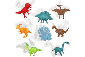 Funshowcase Dinosaur Fondant Silicone Molds 8-Count