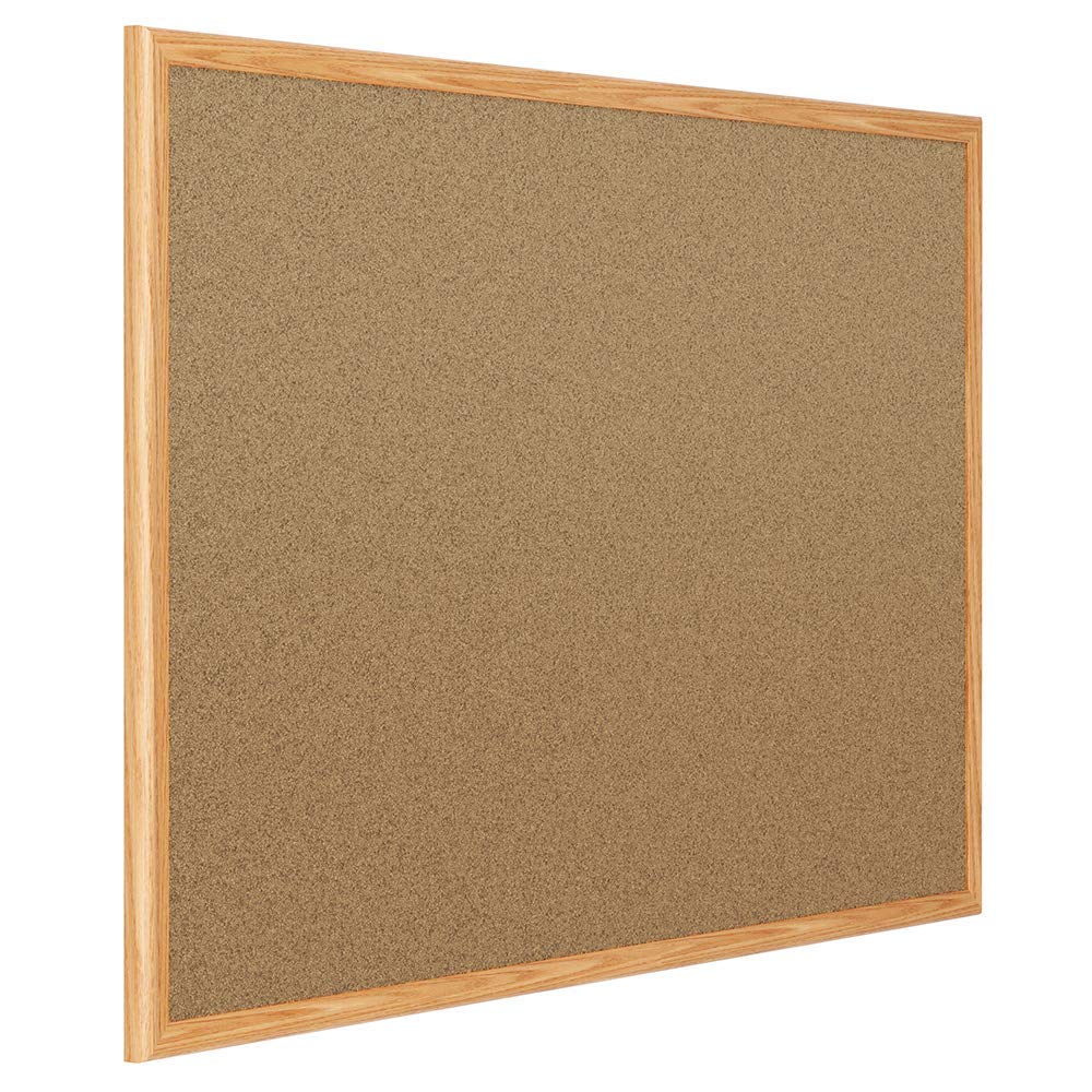 Premium Pack Corkboard, Framed Bulletin Board, 3' x 2