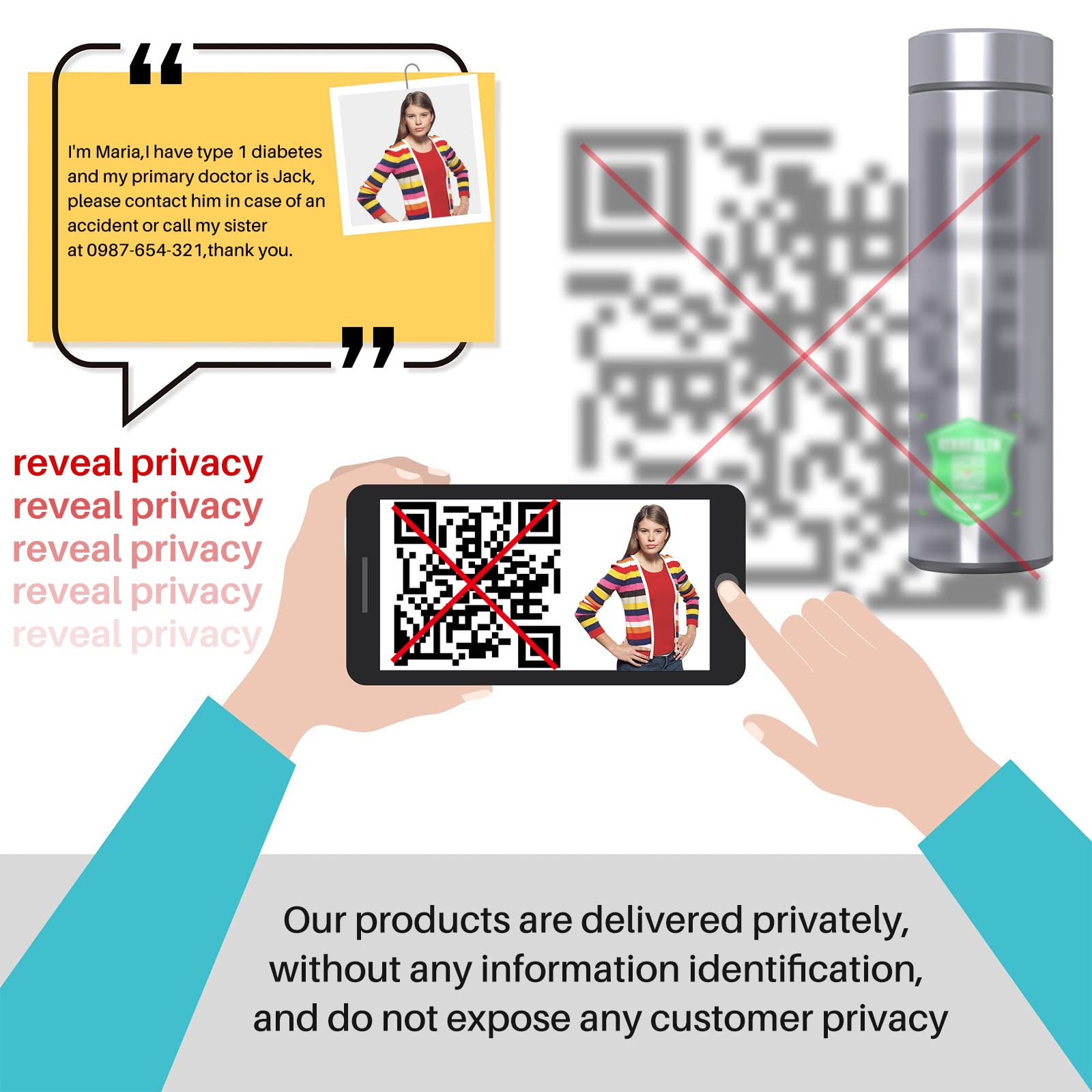 48H Insulin Pens Cooler Travel Case TSA Approved Diabetic Medicine Travel Cooler, Portable Insulin Medical Cooler - Silvery