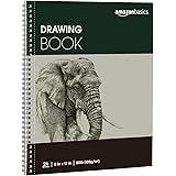 Amazon Basics Drawing Pad, 9"x12", 80 lb. / 130 gsm, 24 Sheets