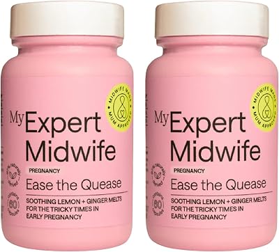 My Expert Midwife Ease The Quease Ginger Melts 120 Tablets Pack of 2