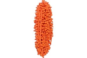 YYCRAFT YCRAFT One Roll 18 Yards Ball Fringe 7/8" Wide Pom Pom Trim Ribbon Sewing-Orange