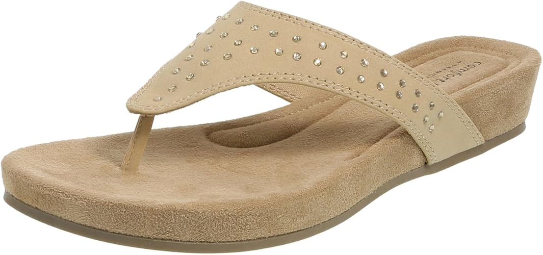 Amazon Com Predictions Comfort Plus Women S Shirley Wedge Sandal