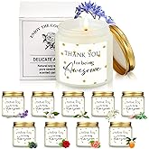 MTLEE 20 Pcs Thank You Candles Bulk 3.5 oz Valentines Employee Appreciation Gifts Scented Soy Wax Candles Thank You for Being Awesome Inspirational Jar Candle for Nurse Volunteer Coworker(Elegant)