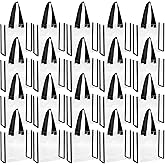 Paterr 20 Pack Plastic Clear Tote Bags 10 x 10 x 4 Inch Stadium Approved Gift Bag with Handles for Women Sports Work Travel