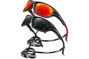 AWGSEE Polarized Sports Sunglasses for Men,TR90 Unbreakable Frame Sunglasses for Fishing Driving Cycling UV400 Protection