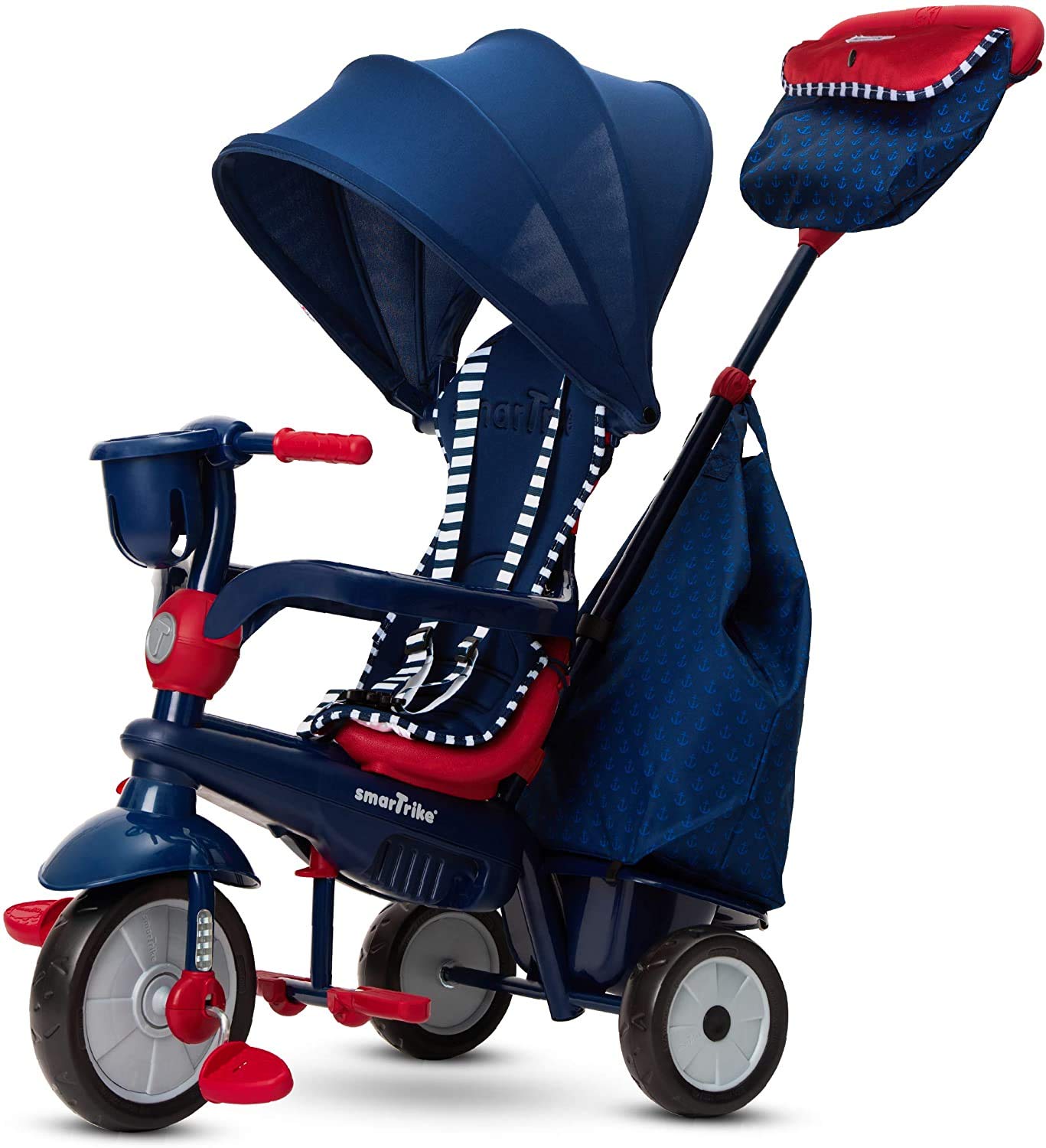 smarTrike 6502502 Swirl Toddler Tricycle for 1,2,3 Year Olds-4 in 1 Multi-Stage Trike, Navy