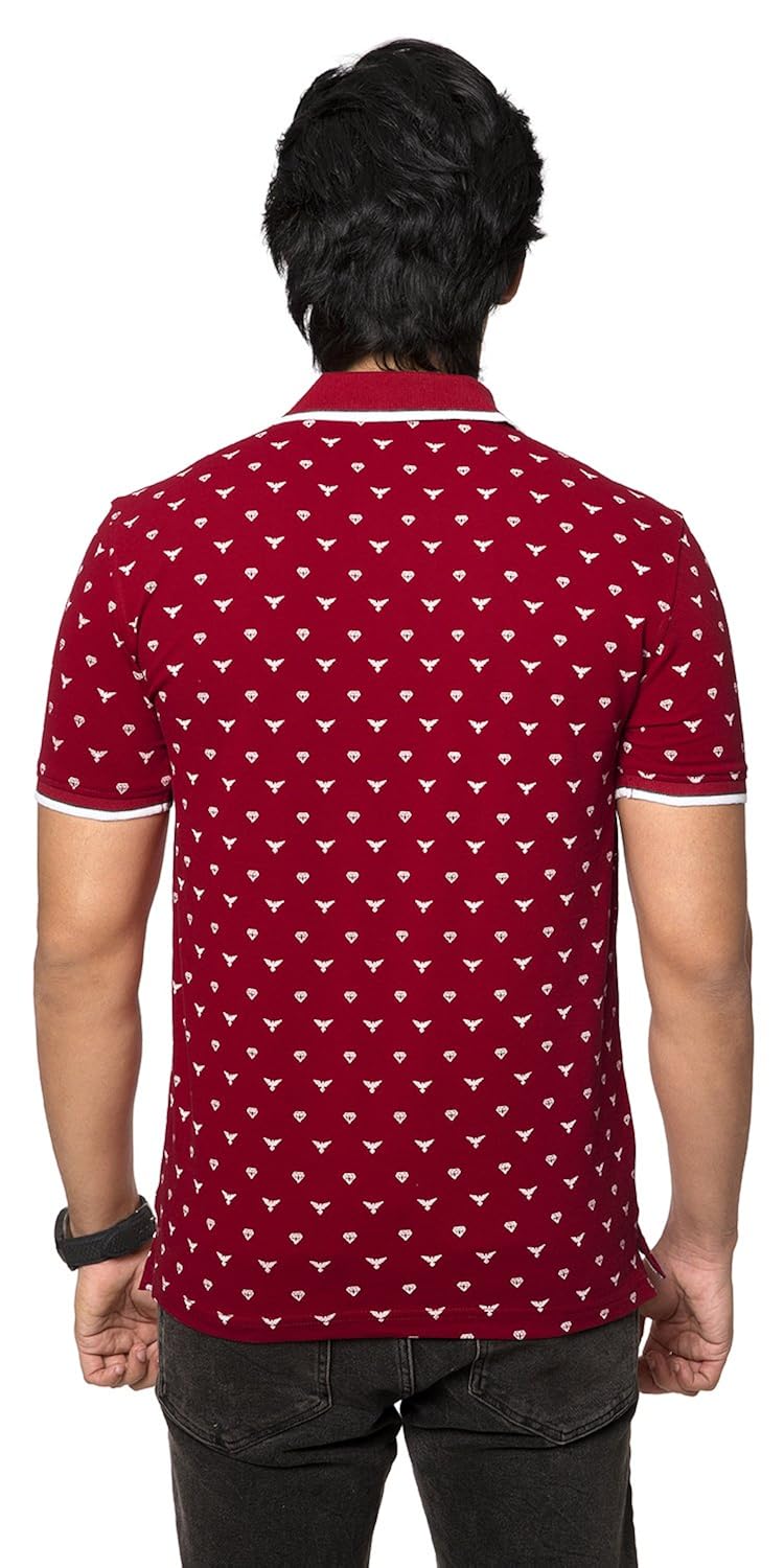 zeyo men's cotton printed t-shirt