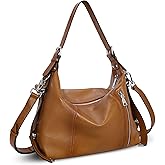 HESHE Soft Genuine Leather Purses and Handbags for Women Tote Shoulder Bag Satchel Purse Top Handle Bags Hobo Crossbody Purse | Soft, Genuine Leather