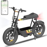 Gyrocopters Vortex Electric Bike for Adults 16"x3" EBike 470W Peak Motor | Wear Resistant Fat Tires | Speed Upto 32Km/h Range