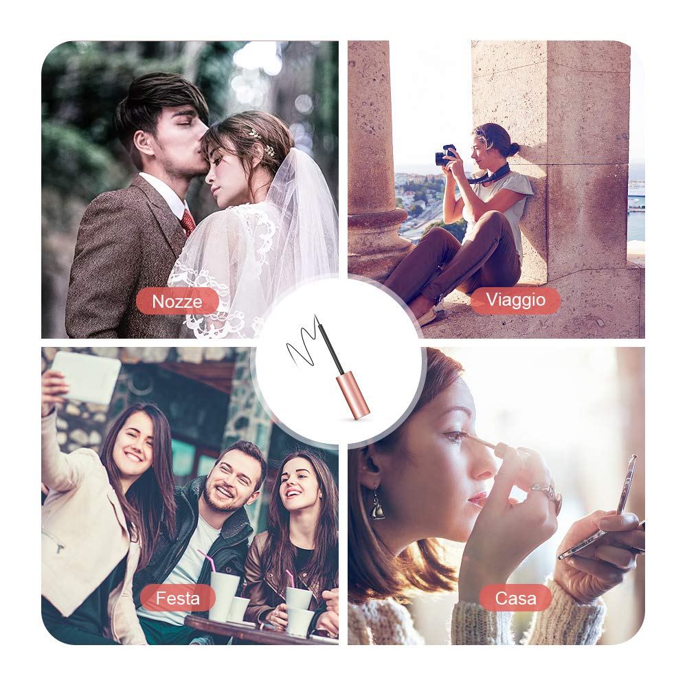 Ciglia Magnetiche, eroaddict Ciglia finte 3D naturali con 5 eyeliner magnetici Kit di pinzette esagerate impermeabili per ciglia finte, Nessuna colla necessaria riutilizzabile （2 paia）