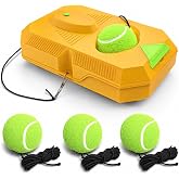 CHEGIF Tennis Trainer Rebound Ball with 3 String Balls, Portable Tennis Training Tool Suitable for Beginners Sport Exercise-Blue