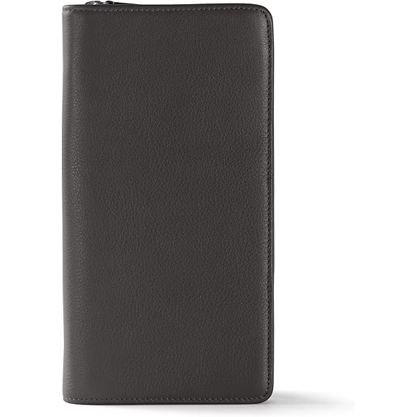 Amazon.com | Leatherology Black Onyx Travel Zip Organizer Wallet