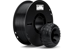 ELEGOO TPU Filament 1.75 mm Black 1KG, 95A Flexible Soft 3D Printing Filament Dimensional Accuracy, for Most FDM Printers