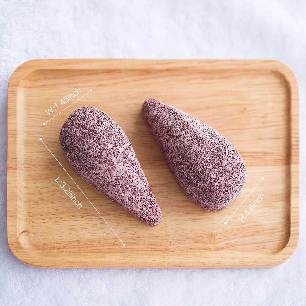 2 Pack Drops Shape Pumice Stone, Horsky Earth Lava SPA Soft Healthy Foot Callus Remover for Dry Hard Dead Skin Cracked Heel in Feet and Hands Skin Exfoliator Scrubber