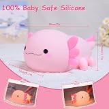 Ammonite Axolotl Night Light Soft Silicone LED Touch Lamp Kids Baby Room view 6