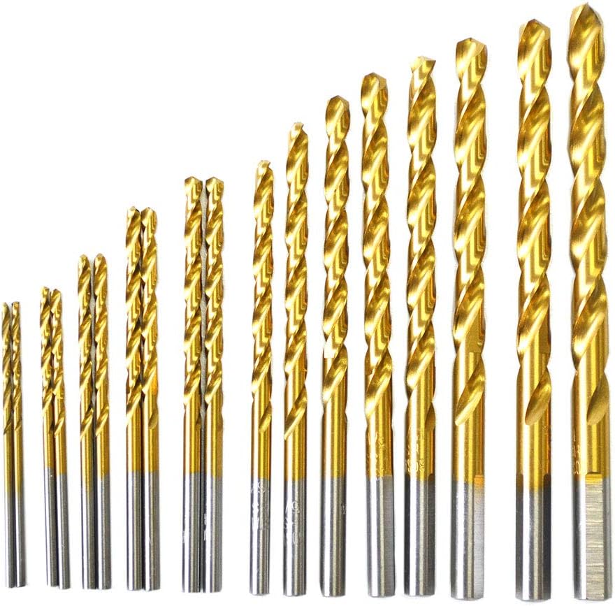 BOSTAL Cobalt Drill Bit Set(18Pcs) M35 HSS Twist Drill Set for Steel, Stainless Steel, Metal and Cast Iron(1/16" - 1/4")