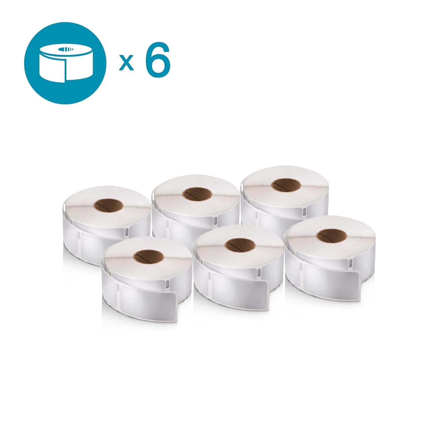 DYMO Authentic LabelWriter Return Address Labels for LabelWriter Label Printers, White, 3/4'' x 2'' (30330), 6 Rolls of 500
