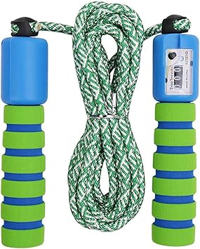 Cuerda para Saltar Ajustable Saltar la Cuerda de Fitness y Mango de Espuma con Contando Cuerda de Salto para Niños Niña Mujer Entrenamiento, Juego ...