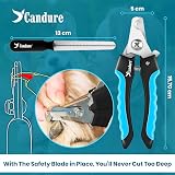 Candure Dog Nail Clippers 6 Professional Pet Nail Cutter with Safety Guard view 3