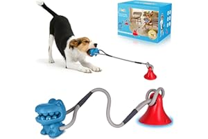 NEZIN Suction Cup Dog Toys for Aggressive Chewers, Tug of War Rope Toy, Interactive Dog Toy, Pull Dog Toys for Teeth Cleaning, Food Dispensing, Training